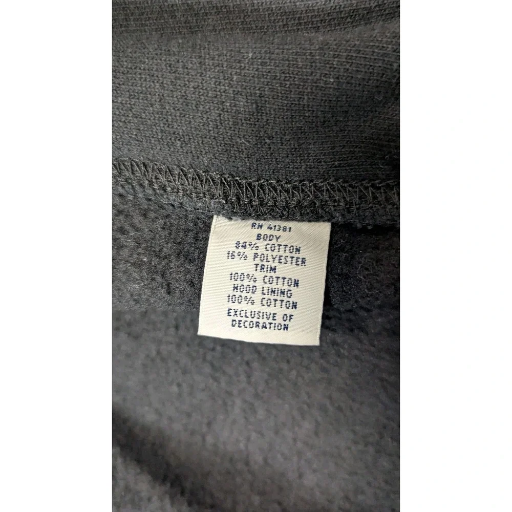 Polo Ralph Lauren Hoodie Men's Black 2XLT Tall Full Zip Sweatshirt Red Pony Logo